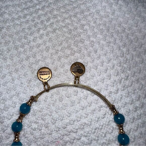 Alex and Ani Marina Harbor Beaded Bangle - Rafaelian Gold Finish - Picture 2 of 3
